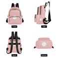 thumbnail image 2 of JIALIOU Mini Backpack Purse for Women Quilted Casual Daypack Small Travel Shoulder Bag, White Sun on Pink, 2 of 7