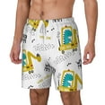 thumbnail image 2 of Gaeub Dinosaur on Excavator Mens Swim Trunks Stretch Beach Shorts Quick Dry for Men Swim Shorts Swimwear with Pockets- 3X-Large, 2 of 9