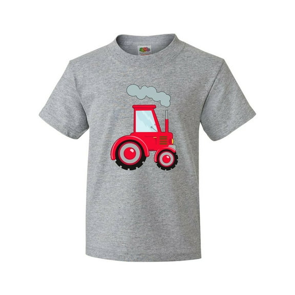 Inktastic Fun Red Tractor Youth T-Shirt