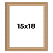 15x18 Frame Charleston Honey Brown Solid Wood Picture Frame Width 1.75 Inches | Interior Depth 0.5