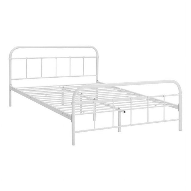 Modway Maisie Lit Grand en Acier Robuste avec Revêtement en Poudre, Blanc