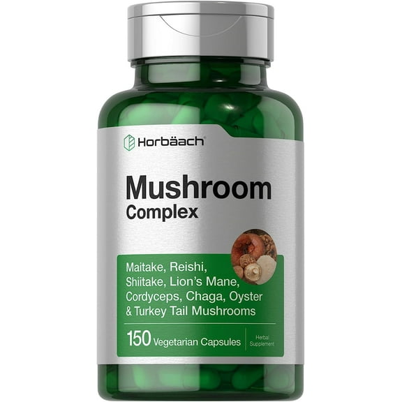 Mushroom Complex Capsules | 150 Count | by Horbaach