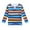 Dark Blue, variant on MEZZALL Child Striped Polo Shirt Long Sleeve Fashion Comfortable For Girls Boys Stylish Toddler Dailywear, Orange, 9-10