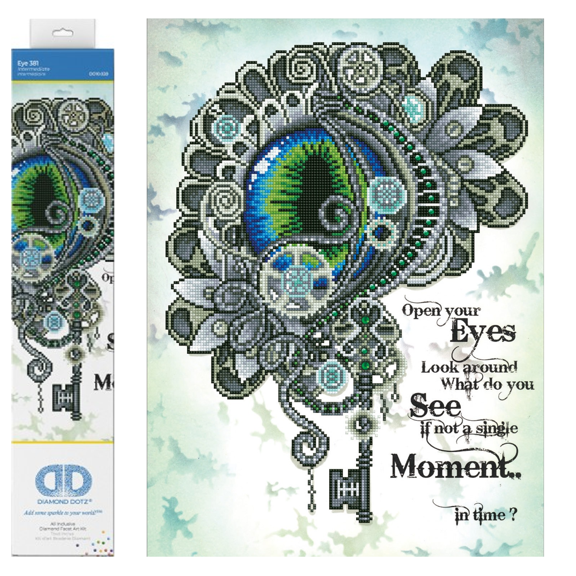 Diamond Dotz Eye 381 Inspirational Diamond Painting Kits for Adults - Diamond Art Kits a Relaxing Creative Craft Kit with Dotz Gems 22.4"x16.5"