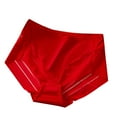 thumbnail image 2 of Wancir High Waisted Underwear for Women Lace Briefs Curvy Silky French Cut Panties Multipack, 2 of 3