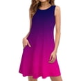 thumbnail image 2 of Vestido de tirantes de camisola con estampado de manga corta con estilo de verano para mujer OAVQHLG3B Store lin121212, 2 of 5