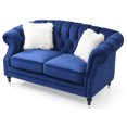 thumbnail image 4 of Glory Furniture Bristol Loveseat Blue Velvet, 4 of 5