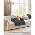 thumbnail image 2 of Feandrea Cama para Perros, Funda Protectora para Sofá, 80 x 75 x 16 cm, Tela de Felpa, M, para Perros Pequeños y Medianos,Gris Oscuro MPGW221G02, 2 of 7