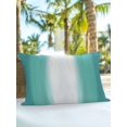 thumbnail image 4 of Outdoor Pillows Waterproof, Turquoise Ombre Throw Pillows with Inserts Included, Modern Farmhouse Gradients Art Indoor Outdoor Decorative Lumbar Pillow for Bed/Couch/Patio 12"x20", 1Pcs, 4 of 8