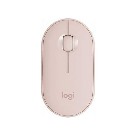 Logitech - Pebble M350 Wireless Optical Ambidextrous Mouse with Silent Click - Rose