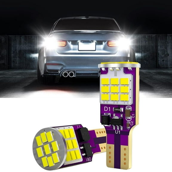 Nilight 921 LED Bulb for Reverse/Back up Light,6500K Xenon White 912 T15 906 922 W16W Bulbs,Super Bright 3020 27SMD Replacement for Car/Trunk,2 PCS