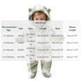 thumbnail image 7 of Newborn Boys Girls Plaid One Piece Romper Cute Bear Ear Footies Hooded Jumpsuit Plush Fleece Front Zipper Onesie Winter Long Sleeve Jumper for Baby, 7 of 7