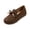 Coffee -AI09, variant on Domzle Women Faux Suede Loafers Slip On Walking Shoes Work Casual Non Slip Lightweight Comfort Beaded Fashion Round Toe Brown