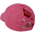 thumbnail image 1 of LAICAIW Womens Criss Cross Ponytail Hat Quick Drying Baseball Cap Sun Hats UV Protection Sport Cap, 1 of 6