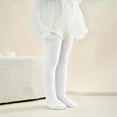 thumbnail image 2 of KyCheLot Girls' Knitted Leggings Solid Color Full Length Ribbed Pantyhose Socks Fashion Breathable Dancewear, 2 of 5