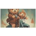 thumbnail image 2 of Bears Motorcycle 3 Ring Binders 1.5 inch Hardcover File Folders with Interior Pockets A4 Size Organizer for School Office Hospital, 2 of 8