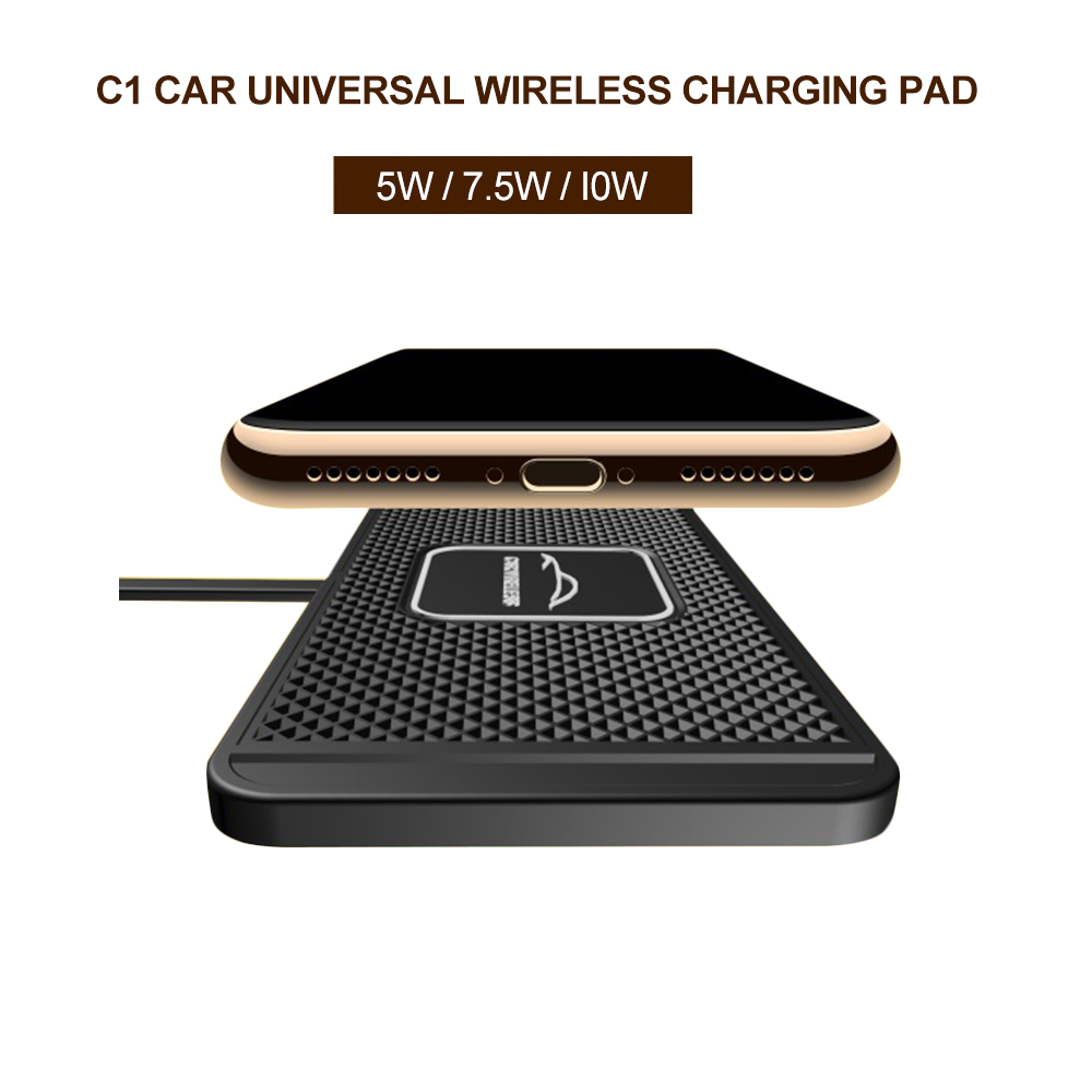 Q1 Car Wireless Mobile Phone Charger Pad AntiSkid Pad For iPhone, Samsung's Fast Charging Non