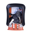 thumbnail image 2 of Caja de seguridad de montaje en pared con contraseña de almacenamiento de llaves Combinación de 4 dígitos para interior Naranja, 2 of 4