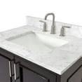 thumbnail image 2 of Ariel Stafford 30.5 In. Single Rectangle Sink Vanity With Carrara White Marble Countertop W/0.75" Edge In Espresso, 2 of 9