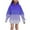 Blue B, variant on Girls' Glitter Fleece Hoodie 3-14 Years Winter Christmas Birthday Party Long Sleeve Pocket Sweatshirt Casual Print Pullover