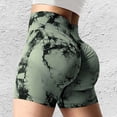 thumbnail image 2 of Yuanlong Womens Yoga Shorts High Waisted Seamless Tie Dye Peach Lift Shorts Gym Workouts Activewear Sports Tights Pants, 2 of 3