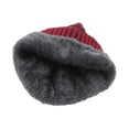 thumbnail image 5 of 4 Pack Men's Thermal Fleece Lined Winter Insulated Beanie Hat (Style 2), 5 of 5
