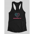 thumbnail image 3 of Independence Day Love Racerback Tank Women -Image by Shutterstock, Female x-Small, 3 of 4