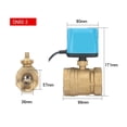 thumbnail image 2 of Valve à Bille 3/4 Pouces 1 Pouces Normalement Fermée/ouverte Valve à Bille Motorisée 2 Fils Laiton Électrique Remplacer Électrovalve, Pratique à Utiliser, 2 of 6