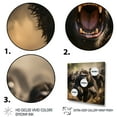 thumbnail image 3 of Designart "African Apes Sprinting" Animals Floater Framed Wall Art Living Room, 3 of 7