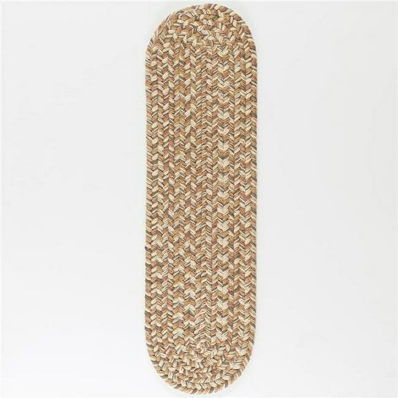 Rhody Rug CD56A008X028-13 Camden Tweed Stair Treads, Natural - Set of 13