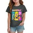 thumbnail image 1 of K pop Demon Chandail pour Filles, T-Shirt Graphique Mignon avec Dessin Animé, T-Shirt Tendance et Drôle, Chandail pour Enfants, Hauts Roses, Manches Courtes, Col Ras du Cou, 1 of 4
