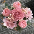 thumbnail image 6 of Fall Flowers Artificial for Decoration - Dienrx Flowers Silk Flowers 2Pcs Peony Artificial Flowers Real and Look for Home Wedding Centerpiece Table Decoration Mother' Day Birthday Gift for Women Girl, 6 of 9
