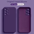 thumbnail image 2 of Square Liquid Silicone Case For Samsung Galaxy S24 S23 A73 A53 A33 A23 A13 A52 A72 A42 A71 A51 A21S Luxury Shockproof Soft Cover, 2 of 5