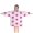 Pink Daisy Flower, variant on Pink Daisy Flower Polka Dots Pattern Blanket Hoodies for Kids 6-13YR Oversize Wearable Blanket Hoodies for Boys Girls Teens