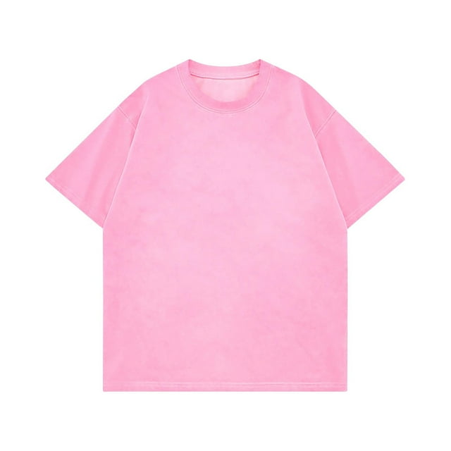 pstuiky camisetas para hombre, Camisas casuales vintage de color liso con cuello redondo y manga corta para hombre camisas casuales para hombre s
