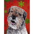 thumbnail image 1 of Carolines Treasures SC9585GF Border Terrier Rouge Flocon de Neige Drapeau de Noël Jardin Taille, 1 of 3