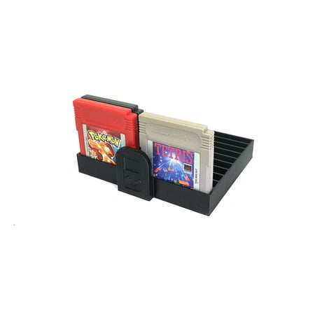 Black Gameboy Game Organizer, Dust Cover, Cartridge Holder, Gameboy Advance, Gameboy (Best Gameboy Color Emulator)