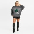 thumbnail image 3 of Women's Gameday Couture Charcoal New York Jets Oversized Rising Stars Premium Fleece Drop Shoulder Sweatshirt, 3 of 5