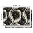 thumbnail image 6 of Black White Gold Marble Pattern Summer Placemats Table Placemats Set Of 4-Linen Kitchen Washable Placemats Table Mats 11.8"x17.7" Non-Slip Heat Resistant, 6 of 6