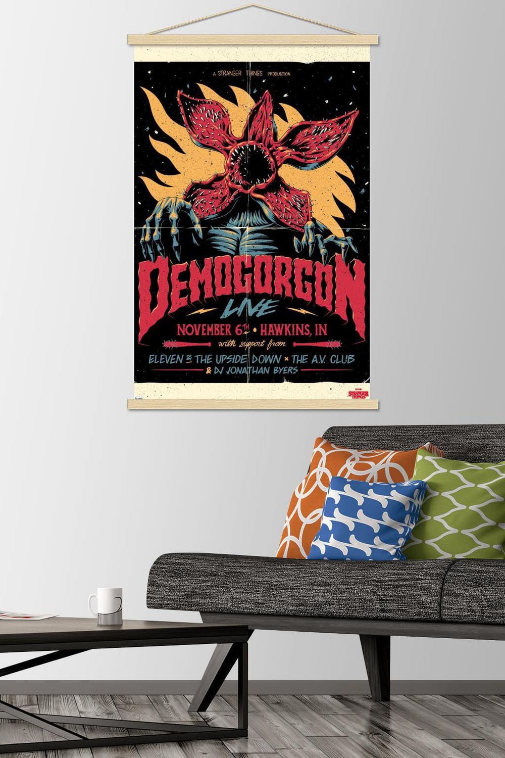 Netflix Stranger Things - Demogorgon Live Wall Poster, 22.375" x 34" Framed