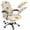 Beige Sunflower, variant on Chririnla Office Chair Cover Seat Cover and Armrest Cover 3Pcs Stretch Computer Universal Boss High Back Chair Cover Slipcover for Women Man,Plaid Patchwork Print