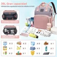 thumbnail image 4 of Pañalera Mochila Impermeable Usb Cargo Mosquitero Y Juguete Pamolo  Multifunción, 4 of 8