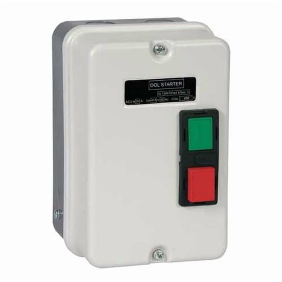 Dayton Starter Enclosure, Steel, NEMA 4, 18A 6FZJ5