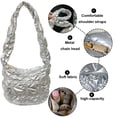 thumbnail image 3 of Bolsos Bubble Hobo para mujer Bolso de mano acolchado para mujer Bolso acolchado Bolso acolchado Bolso de mano ligero e hinchado Bolso de hombro acolchado, 3 of 5