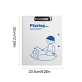 thumbnail image 3 of EGNMCR Storage Bins, Storage Containers A4 Folder Secretary Clipboard Document Hold Student Writing Pad Office Clipboard Storage Multifunctional Organizer Plasti c File Folder Board Clip, 3 of 7
