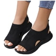 thumbnail image 5 of BYHONG Sandals for Women - Doctor Recommended Orthopedic Sandals with Arch Support, Breathable Walking Shoes Black 8.5, 5 of 9