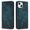 Green, variant on Allytechgroup Slim Case for iPhone 13, Flip Folio Stand Cards Slots Hand Wrist Elephant Embossed Retro PU Leather Wallet Phone Case Cover for iPhone 13, Green
