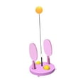 thumbnail image 3 of Pong Balls Paddles Set Table portátil Menos elástico Equipo de eje suave rosa, 3 of 8