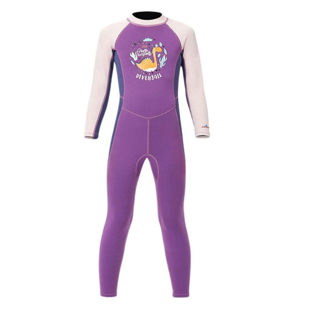 Traje de neopreno para niños de 2,5 mm para mantener el calor Traje de protección solar Kayak Cremallera trasera de una pieza SG Zulema Traje de neopreno para niños