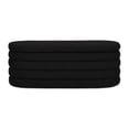 thumbnail image 5 of 49-Inch Long Black Boucle Storage Bench / Easy-to-Use Home Storage Solution, 5 of 6